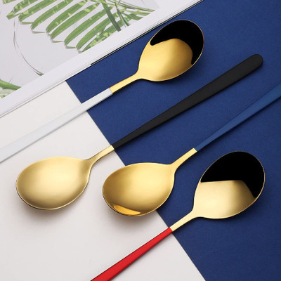 FLOXIT Spoon Set Disposable Stainless Steel Table Spoon Set(Pack of 4)