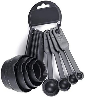 PGK TRADERS measuringspoon-8 Plastic Measuring Spoon Set Plastic Measuring Spoon Set(Pack of 8)