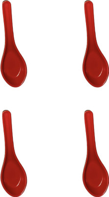 PON NIHARIKA LIFE STYLE Melamine Soup Spoon Set(Pack of 4)