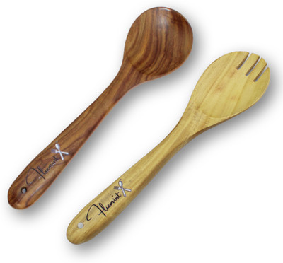 FLIXMINT FLIXMINT Wooden Table Spoon Set(Pack of 2)