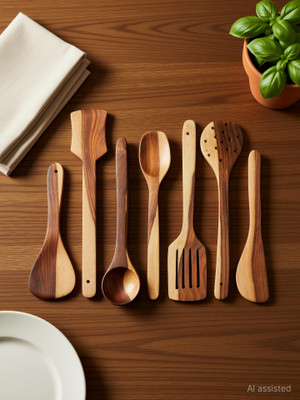 Noshy Enterprises wooden spoon set of 7 Wooden Measuring Spoon Set(Pack of 7)