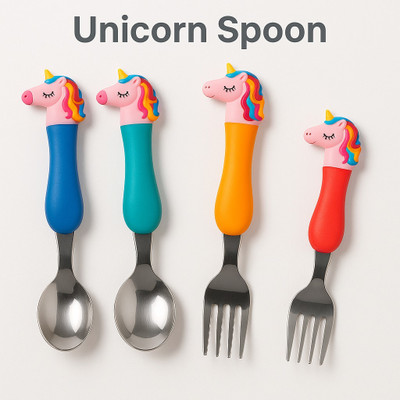 ZUCLLIN Disposable Stainless Steel Table Spoon Set(Pack of 4)