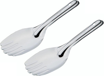 Fanqew Rice spoon set 2 Stainless Steel Serving Spoon Set(Pack of 2)