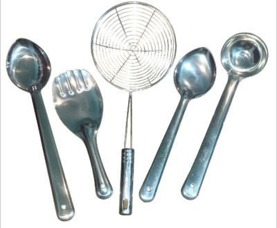 NUT E MONKEY SET OF 5 PCS SERVING SPOON (PACK OF 5) Stainless Steel Serving Spoon Set(Pack of 5)