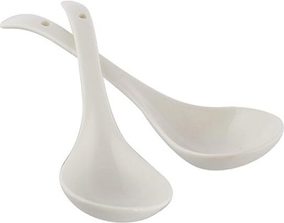 Kriti Traders Ceramic Serving Spoon Set(Pack of 2)