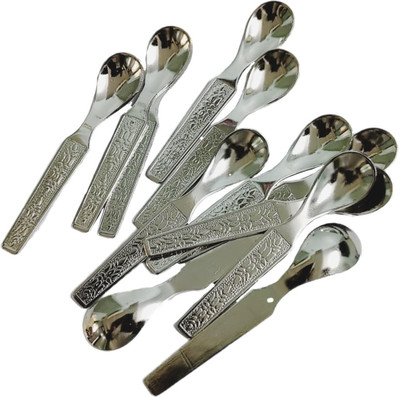 Top Trick Masala container Fit Small Spoon for Spice/Masala, Tea, Honey, Coffee 12 pcs set Plastic Coffee Spoon Set(Pack of 12)