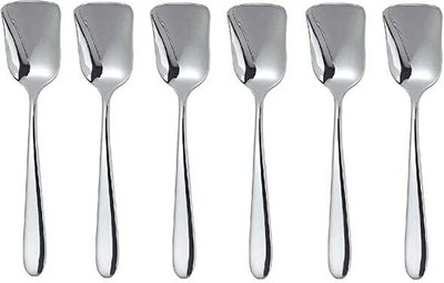 ARSCART luxury Stainless Steel Ice-cream Spoon Set(Pack of 6)