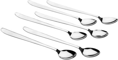 Fanqew 6 Piece xtra Long Spoon for Iced Tea long handle spoon Stainless Steel Ice Tea Spoon, Serving Spoon Set(Pack of 6)
