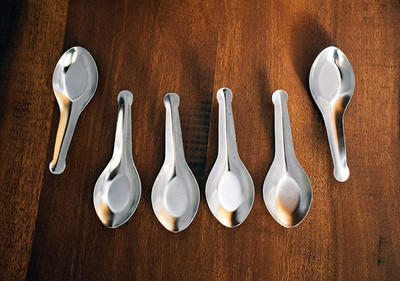 ScentRose Masala Spoons for Container/ Spice Jars Stainless Steel Table Spoon Set(Pack of 6)