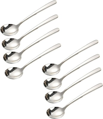 Convay 8 soup spoon spoon Stainless Steel Soup Spoon Set(Pack of 8)