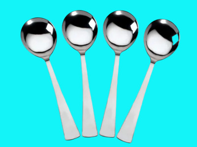 ARSCART 4 serving spoon Stainless Steel Serving Spoon Set(Pack of 4)
