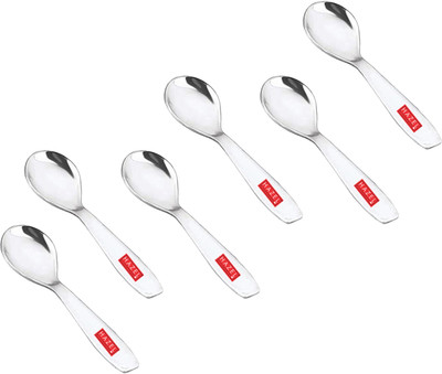 HAZEL Stainless Steel Mini Spoon for All Tea Coffee Sugar & Spices Set Stainless Steel Tea Spoon Set(Pack of 6)