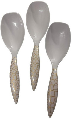 Evaware International Serving Spoon Long Handled Serving Spoon Melamine Serving Spoon Set(Pack of 3)