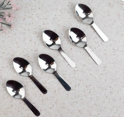Fanqew MASALA SPOON 6 Disposable Stainless Steel Measuring Spoon Set(Pack of 6)