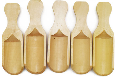 justhandmade Wooden Table Spoon Set(Pack of 5)