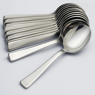 RAMILA Spoons set of 12 Pcs Stainless Steel Table Spoon ,Dinner Spoon Stainless Steel Table Spoon Set(Pack of 12)