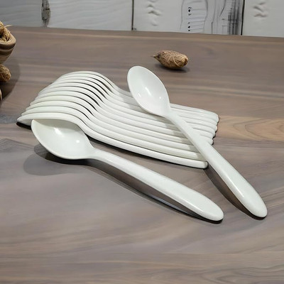 AFFAN KHAN Melamine Table Spoon Set(Pack of 12)