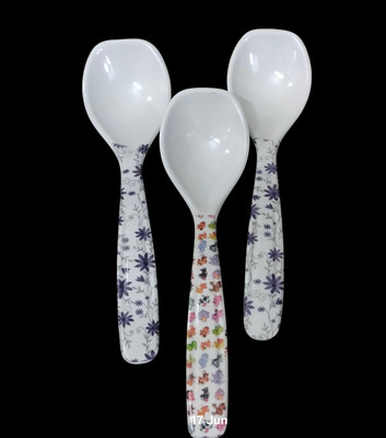 Gayathiristores Melamine Serving Spoon Set(Pack of 3)