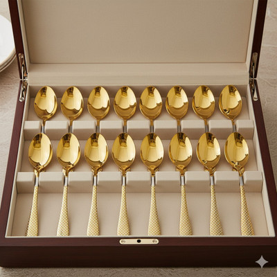 Heimora Stainless Steel Table Spoon, Salad Spoon Set(Pack of 6)