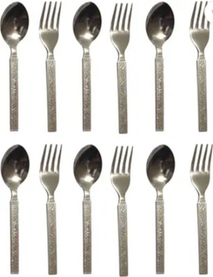 Umang Premium Pack of 12 | Durable & Rust-Resistant | Ideal for HomeUse Disposable Stainless Steel Table Spoon Set(Pack of 12)