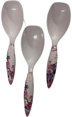 Evaware International Serving Spoon Long Handled Serving Spoon Melamine Serving Spoon Set(Pack of 3)