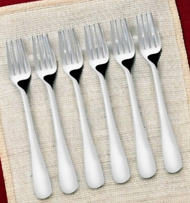 Convay 6Pies Dinner Fork Set Stainless Steel Table Spoon Set(Pack of 6)