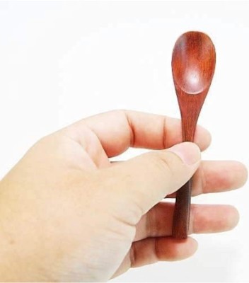 KRISHNAENTERPRISES Wooden spoon for kitchen cutlery- set of 6 Wooden Measuring Spoon, Olive Spoon, Soup Spoon Set(Pack of 6)