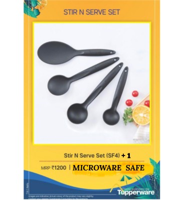 TUPPERWARE serving spoons set pack of(5)microwave safe Polypropylene, Plastic Table Spoon, Serving Spoon Set(Pack of 5)