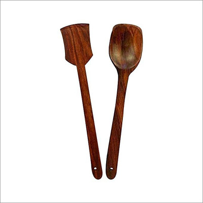 MODERNCOLLECTION Wooden Serving Spoon Set(Pack of 2)