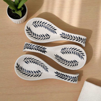 RAFOLEEN Disposable Ceramic Serving Spoon Set(Pack of 3)