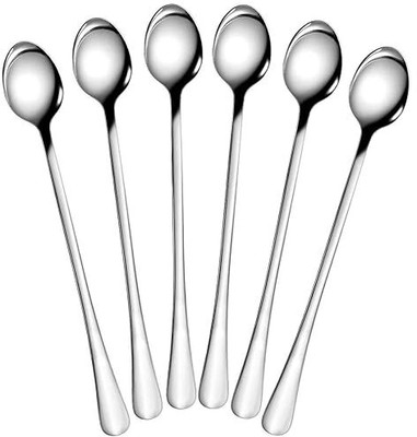 ARSCART Heavy Material Stainless Steel Ice-cream Spoon Set(Pack of 6)