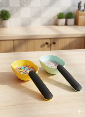 A to Z DailyServe Kitchen Ladle Plastic Soup Spoon Set(Pack of 2)