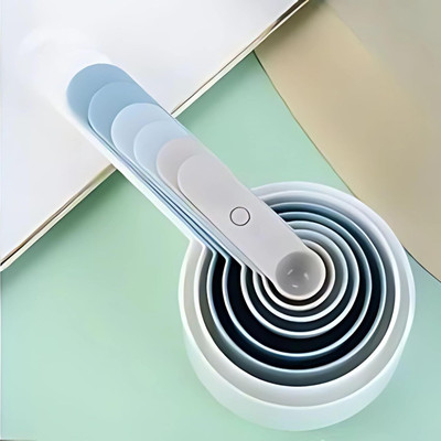 RUSEELA Measuring Cups & Spoon Combo for Dry or Liquid Plastic Measuring Spoon(Pack of 1)