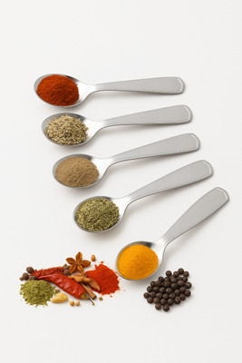 Badli 6 pics masala spoon Stainless Steel Coffee Spoon Set(Pack of 6)