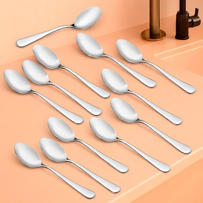 Haniza 12 tea spoon Stainless Steel Tea Spoon Set(Pack of 12)