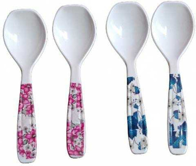 PS smart shopping Melamine Serving Spoon/Long Handle Spoon /Cutlery Set Melamine Serving Spoon Set(Pack of 4)
