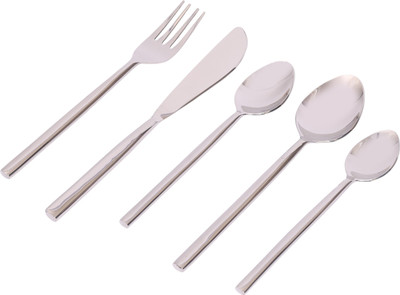 MUDRIKA INTERNATIONAL Premium Stainless Steel Cutlery Set of 5 | Elegant Dining Flatware Collection Stainless Steel Table Spoon Set(Pack of 6)