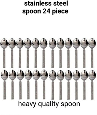 Ninki Fresh Spoons for everyday use Stainless Steel Table Spoon, Tea Spoon, Serving Spoon Stainless Steel Tea Spoon Set(Pack of 24)