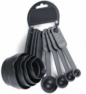 Sansuka 8 PCS MEASURING CUPS AND SPOONS Plastic Measuring Spoon Set(Pack of 8)