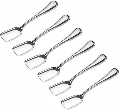 Convay 6Pc Ice Cream Spoon Stainless Steel Stainless Steel Ice-cream Spoon Set(Pack of 6)