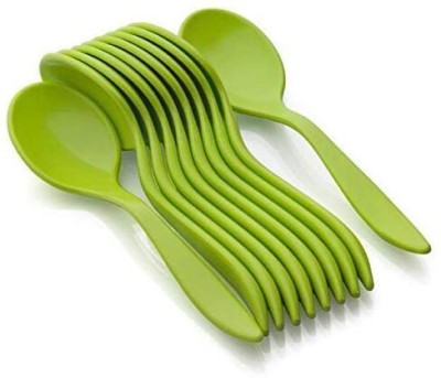Harnil Plastic Table Spoon Set(Pack of 10)