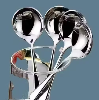 ARSCART Ontime Try Stainless Steel Soup Spoon Set(Pack of 4)