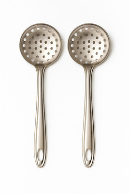 HKD PLUS ZARA (SKIMMER) 01 Stainless Steel Serving Spoon Set(Pack of 2)
