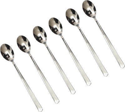 Embassy Elisa Premium Cutlery 3mm Thickness Finest Stainless Steel Ice Tea Spoon Set(Pack of 6)