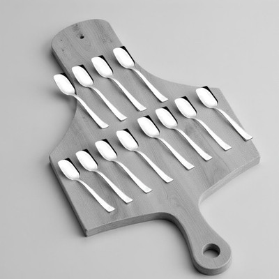 ARSCART Luxury Stainless Steel Ice-cream Spoon Set(Pack of 12)