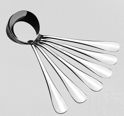 ARSCART LUXURY Stainless Steel Ice-cream Spoon Set(Pack of 6)