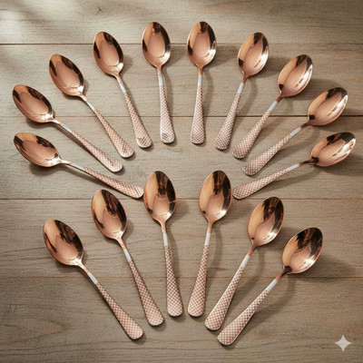 Heimora Stainless Steel Table Spoon, Salad Spoon Set(Pack of 6)