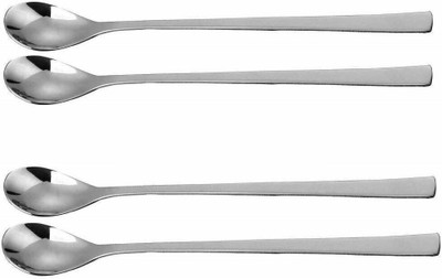 Manorath 4 Pcs Long Handle Spoons Stainless Steel Ice Tea Spoon Set(Pack of 4)