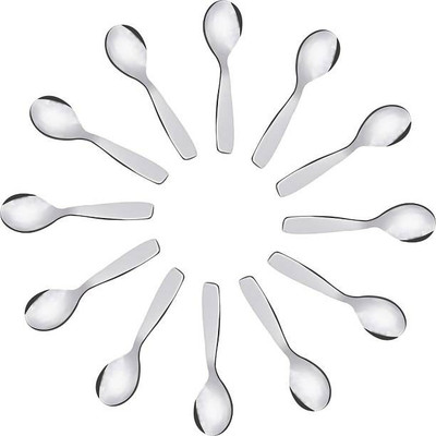 Manorath Pack of 12 Masala Spoon Set Premium Stainless Steel Stainless Steel Table Spoon Set(Pack of 12)