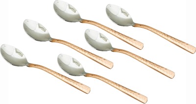 Shivshakti Arts Steel Copper Spoon for For Coffee/Tea Purpose Length-12 cm, 6 Piece Copper Coffee Spoon Set(Pack of 6)